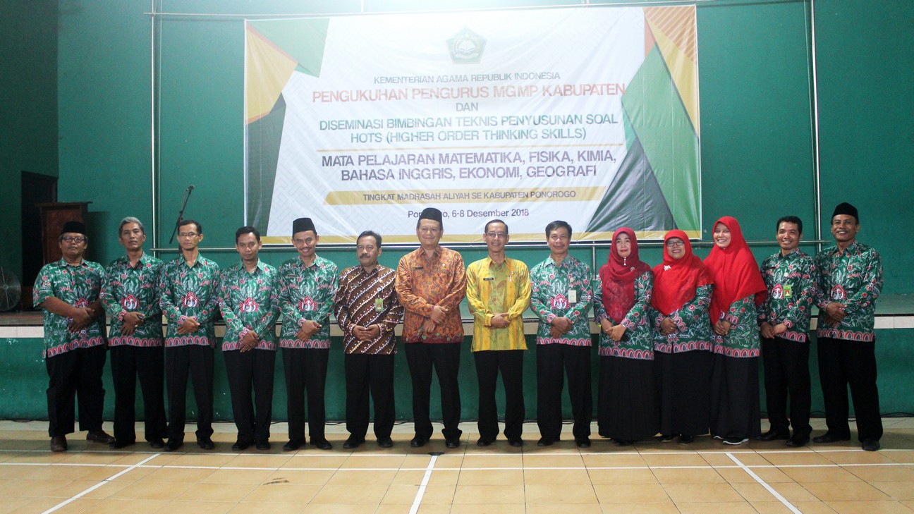 Pengukuhan Pengurus MGMP Kabupaten Ponorogo