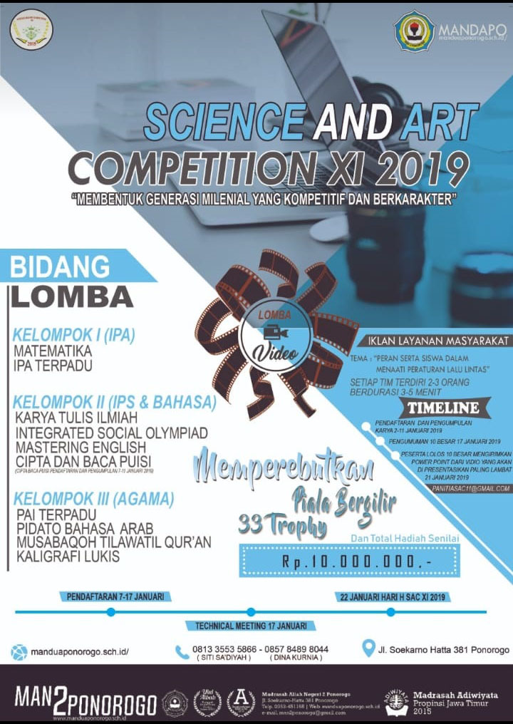 SCIENCE and ART COMPETITION XI 2019