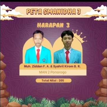 2 ANGGOTA KIR MAN 2 Ponorogo Unjuk Kemampuan Menulis Hebat Meraih Juara Harapan 3 dalam Lomba Essay PETA Tingkat Nasional