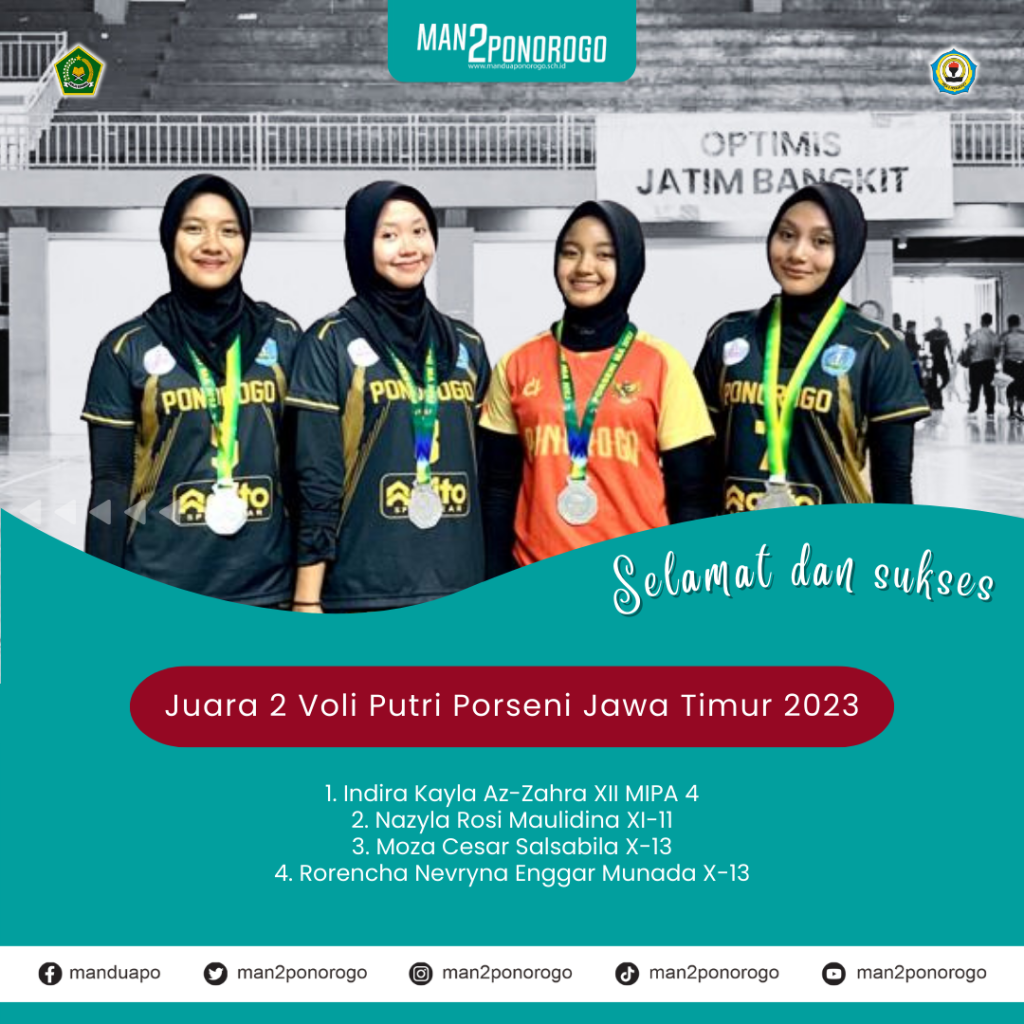 Tuai Prestasi Gemilang, Medali Perak Bola Voli Putri Porseni MA Jatim 2023